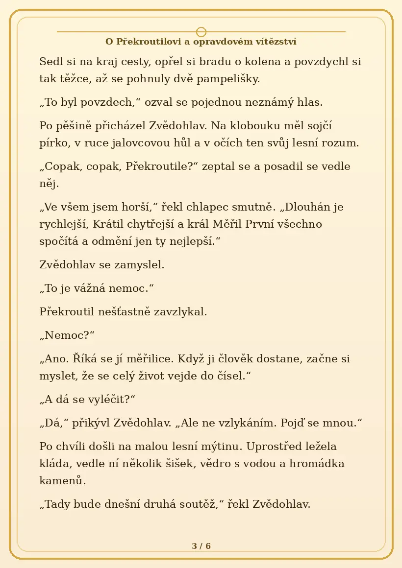 Strana 3 pohádky O Překroutilovi a opravdovém vítězství